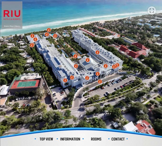 do an interactive 3d map with a website
