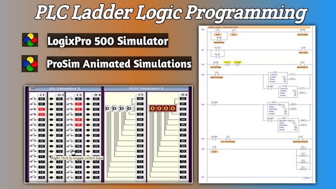 do plc ladder logic programming in logixpro simulator