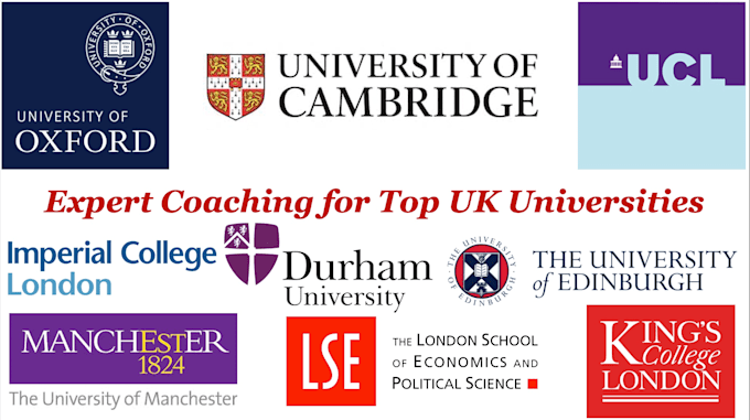 prep you for top university application, personal statement, and interview