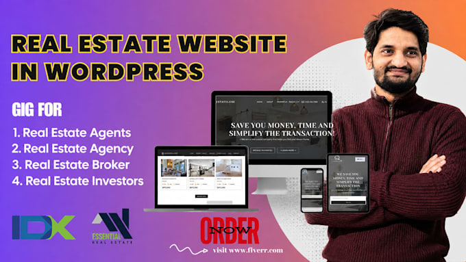 build a real estate wordpress website with idx integration