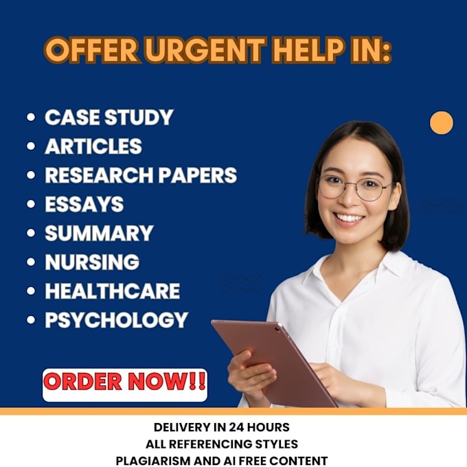 write urgent business case study, report, research summary, powerpoint apa paper