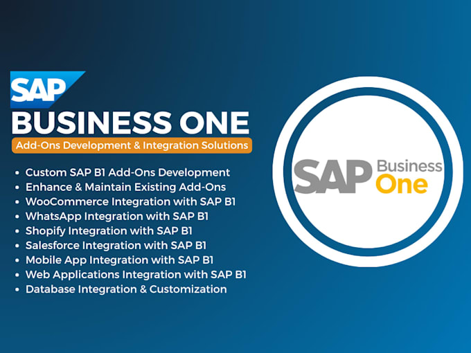 develop and customize sap business one add ons and integrations