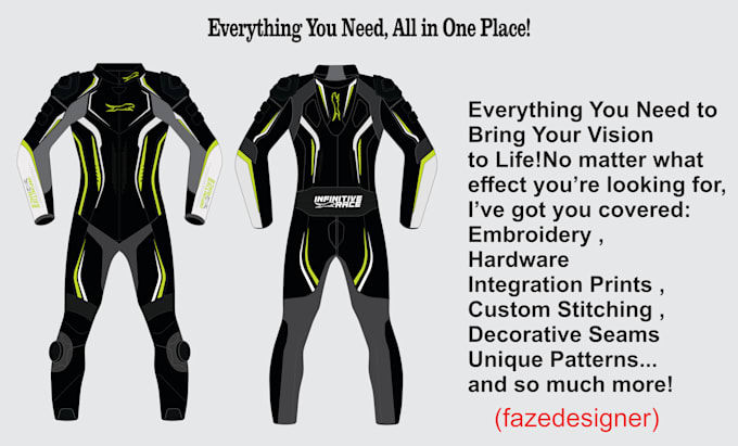 custom motorbike clothing mockups jackets suits gloves more