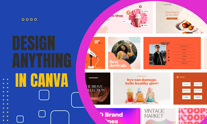 create stunning editable canva design and social media post