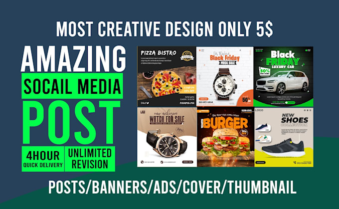 eye catching social media post design for your brand