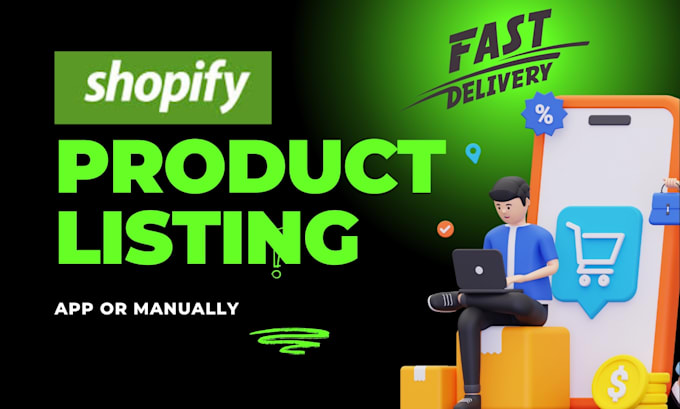 do shopify product listing data entry manually