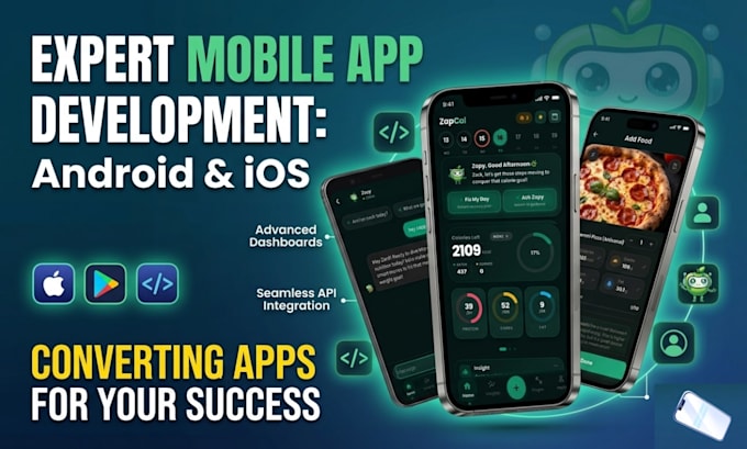 develop a modern mobile app for android and ios