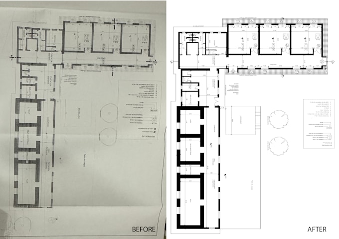 Draw, redraw 2d architectural floor plan, blueprint autocad by Arqpaiva ...