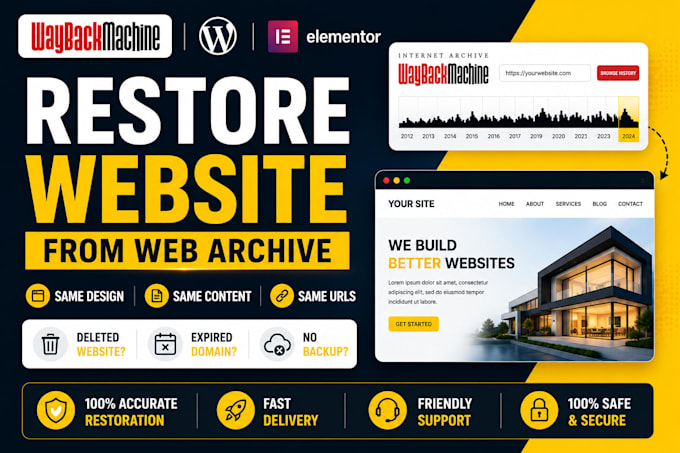 recover deleted website using wayback machine to wordpress