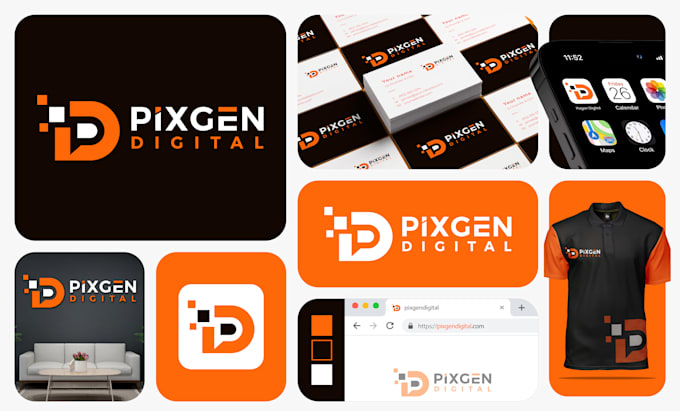do company logo design, brand style guide with brand identity