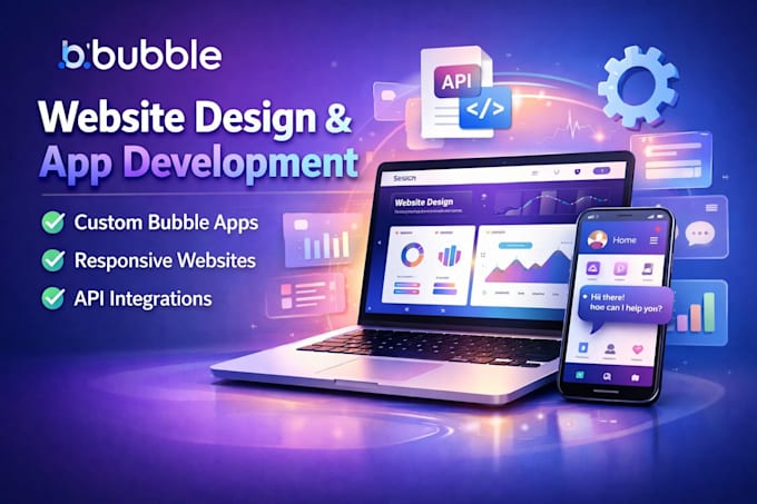 design bubble website bubble mvp saas bubble app developer bubble io developer