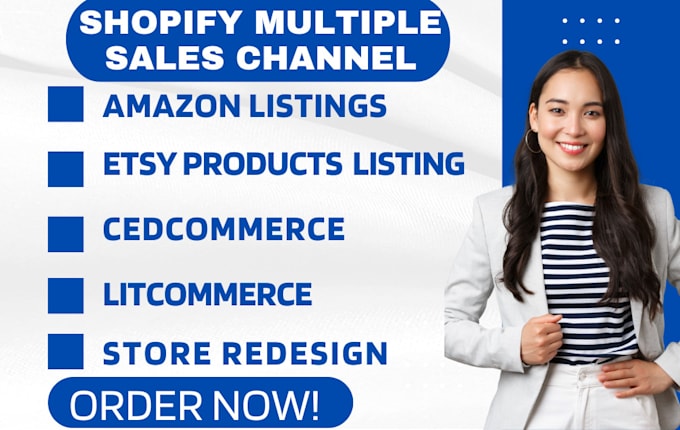 design shopify multiple sales channel litcommerce dpl cedcommerce amazon etsy