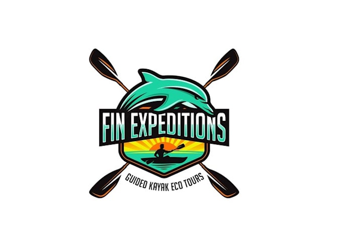 make important adventurous kayak tour logo