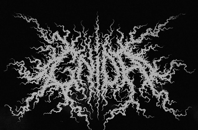 design a dripping blood style metal logo