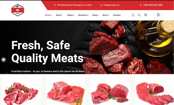 design money making butcher website butcher store meat store seafood shopify