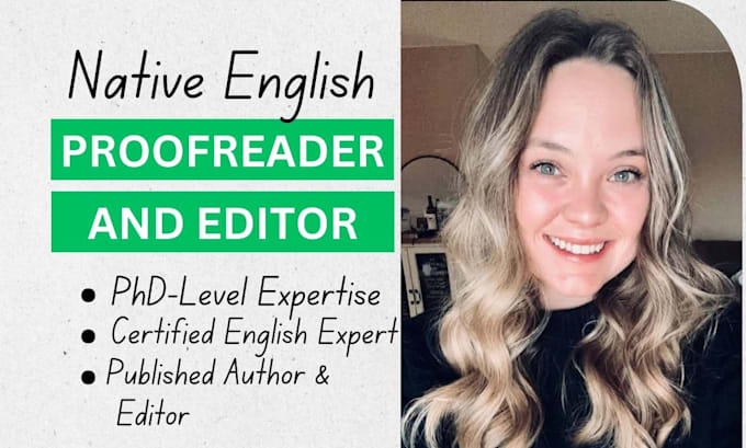 professionally edit and proofread your essay, article , documents and manuscript