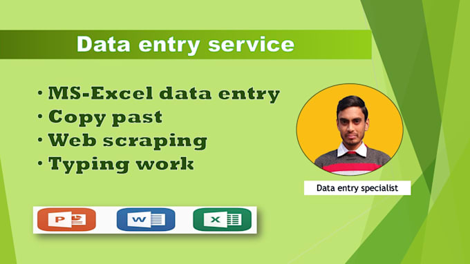 do excel data entry, copy paste job, web scraping, pdf conversion