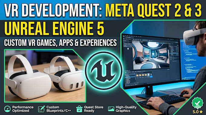 develop virtual reality VR for meta quest in unreal engine 5