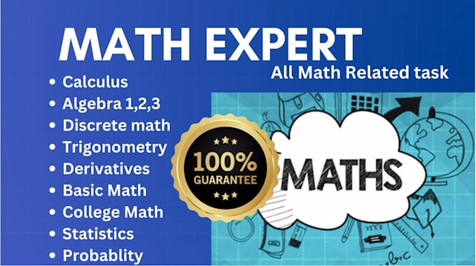 tutor math, mathematics, algebra, and calculus course