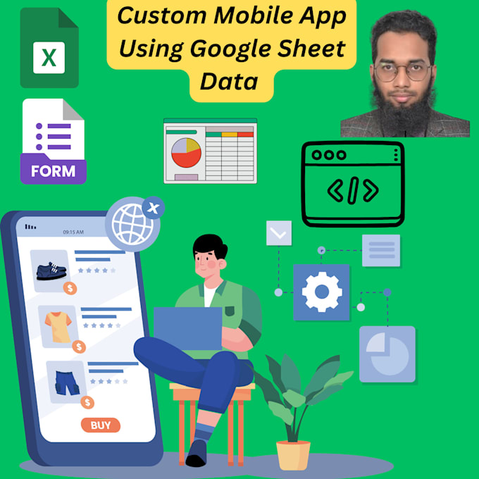 build mobile apps connected to google sheets for data automation