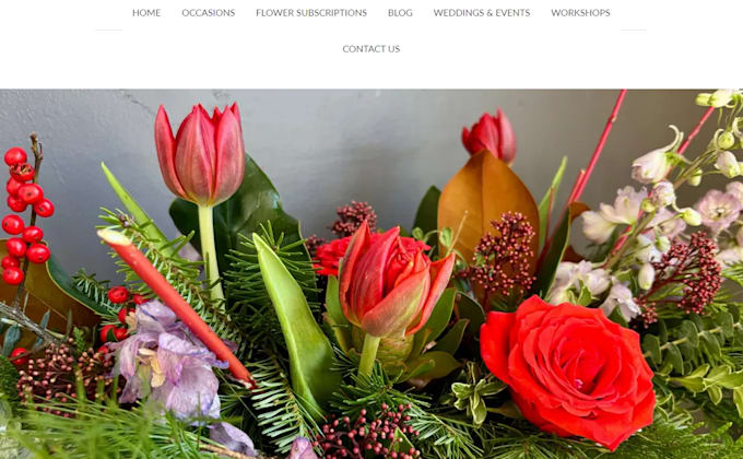 design a stunning flower website shopify store bouquet florist garden