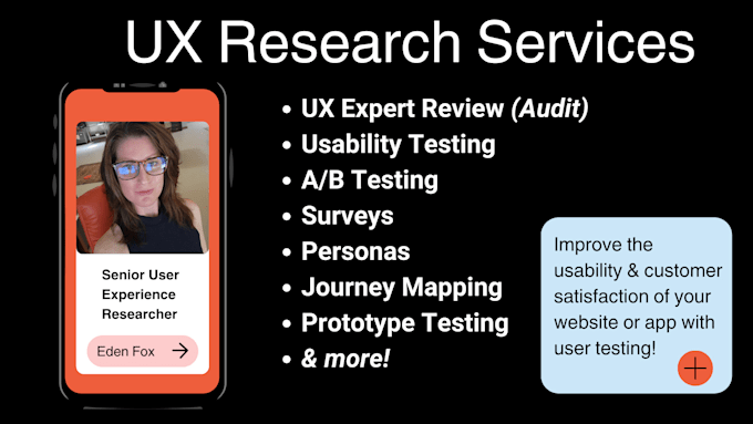 conduct UX research and usability testing for your website or app