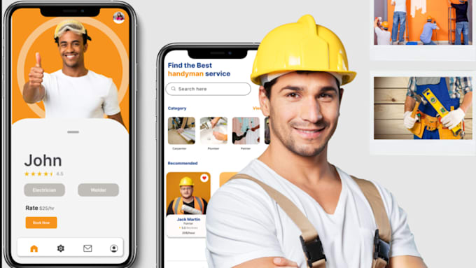 develop custom multiprovider construction website and handyman app