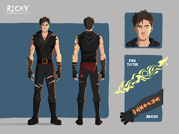 design high quality character designs and reference sheets