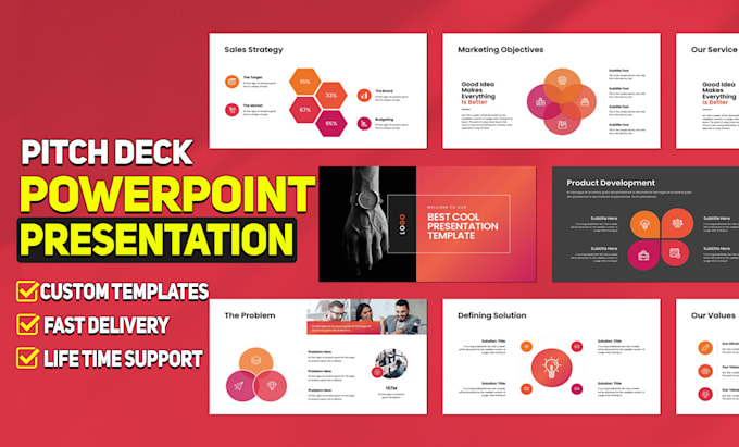 Do powerpoint presentation and investor pitch deck design by Zimal ...