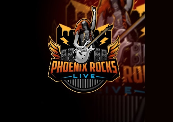 design wonderful rock band logo