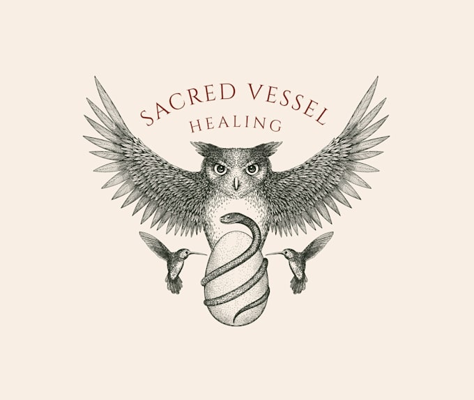 design awesome sacred vessel logo