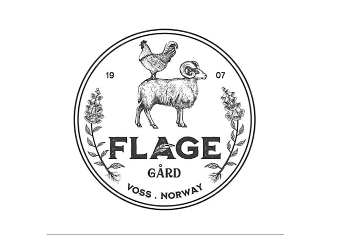design unique sheep buck rooster logo