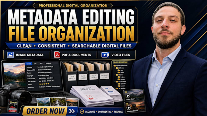 do expert metadata editing, bulk data fixing, photo, video, audio file editing