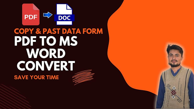 convert data PDF to ms word