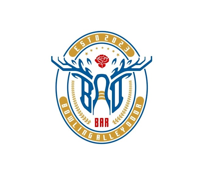 make bad bar pub restaurant logo