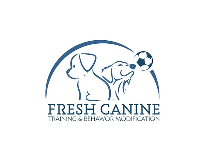make helpful dog training company logo