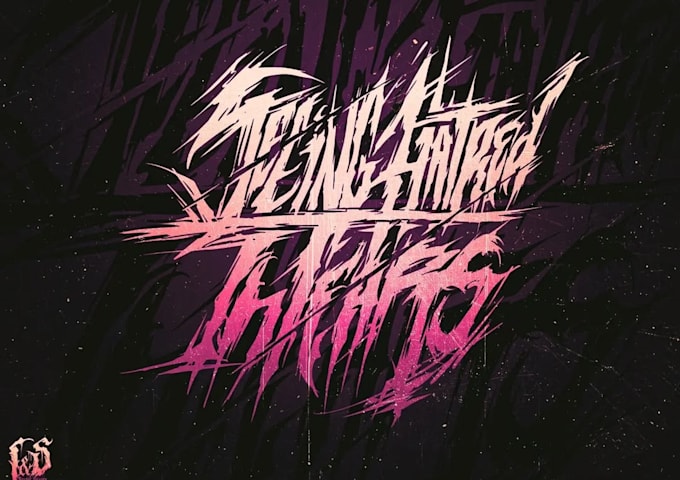 create an abstract extreme metal logo