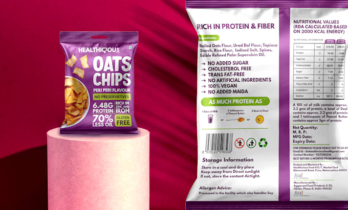 design pouch packaging design or label design