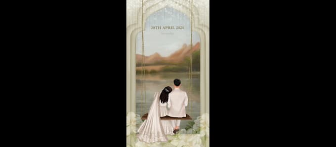 design an indian themed wedding invitation video