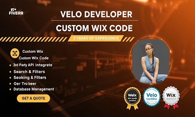 develop wix website using wix velo, wix code, wix website design, wix velo code