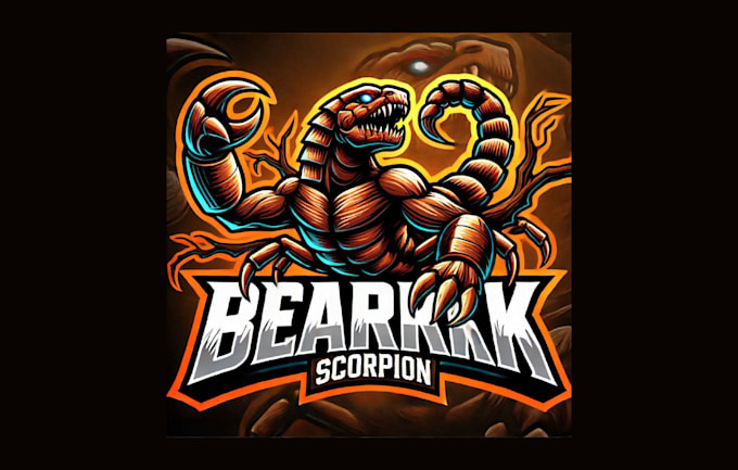 make awesome bark scorpion mascot logo with express delivery