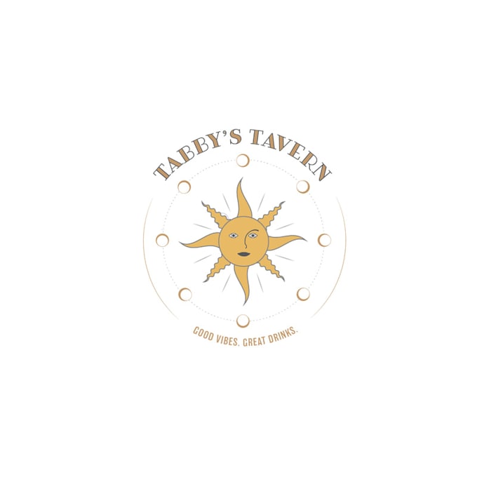 make amazing super tavern and vibes drink logo