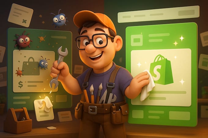 fix your shopify bugs and customize your store theme professionally