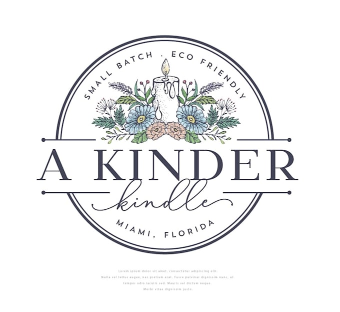 design unique candle company logo