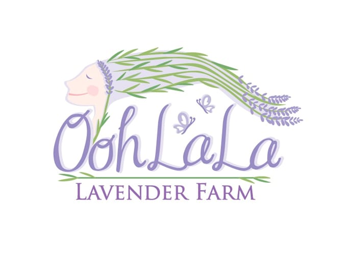 design lavender in this soft and poetic logo