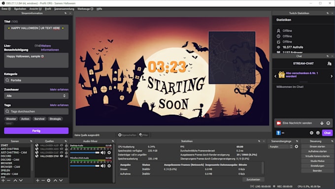 professionally set up your livestream