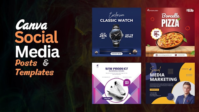 Desgin editable social media posts, ads using canva by Jihad96 | Fiverr