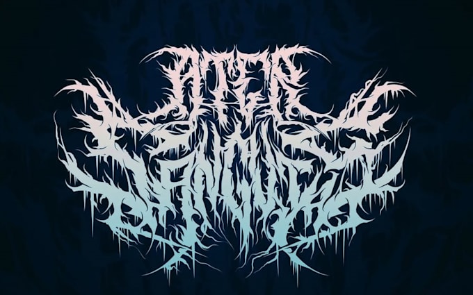make a cursed occult style logo
