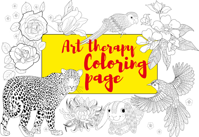 Draw coloring pages for children and adults by Valentyna_s | Fiverr
