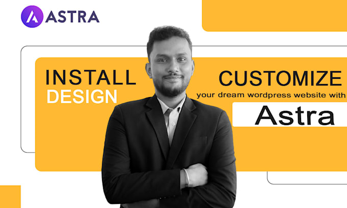 design and develop a responsive wordpress website with elementor and astra